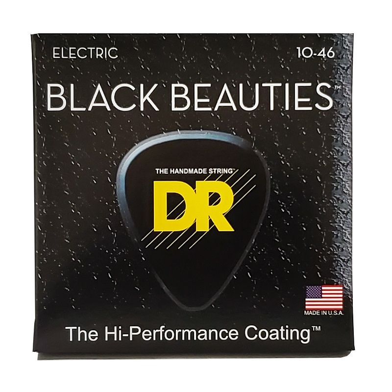Набор струн DR Strings BLACK BEAUTIES Electric - Medium (10-46)